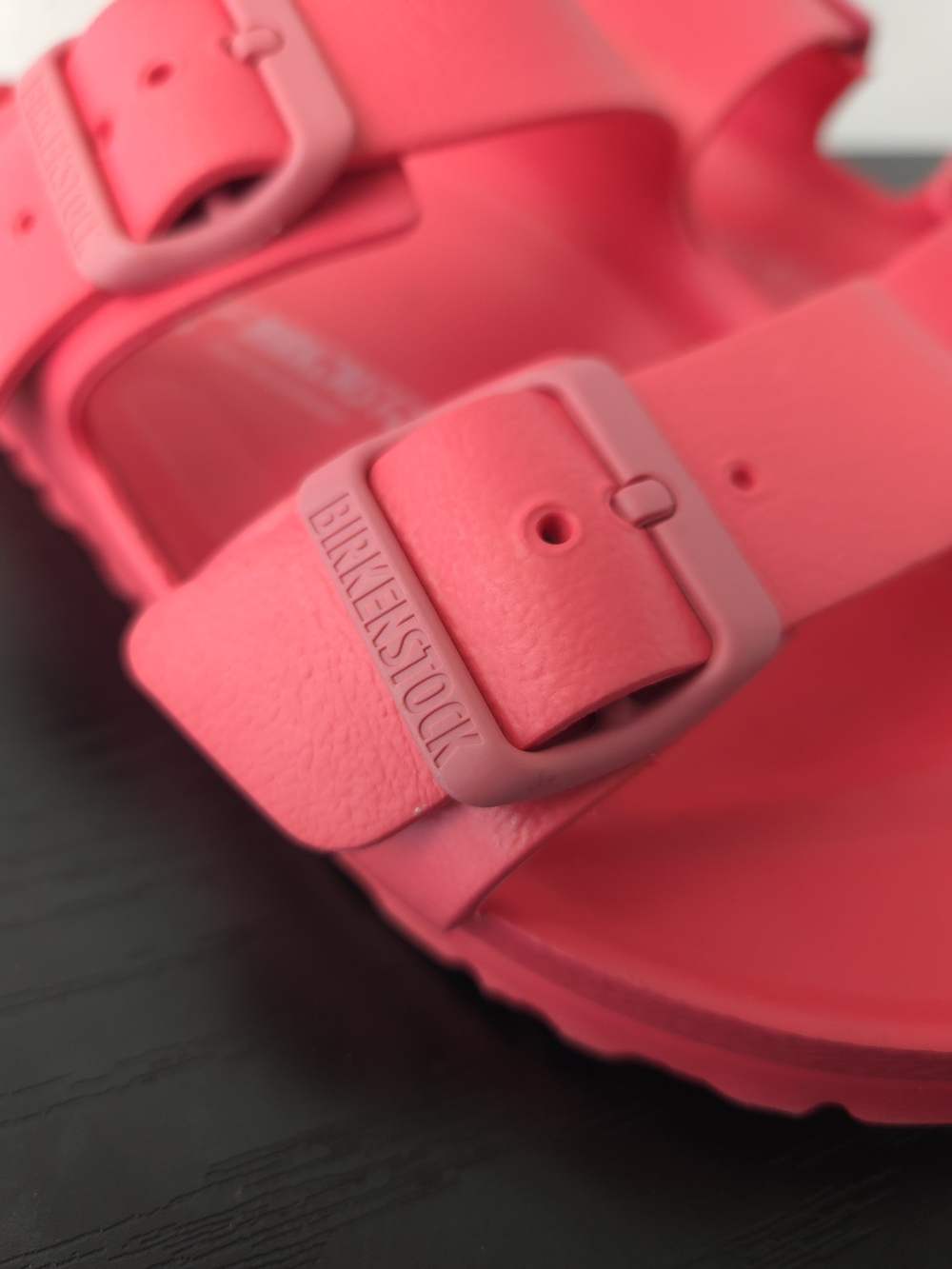 Birkenstock Women's Two-Strap EVA Sandals in Bright Pink Size 9 - Picture 2 of 6